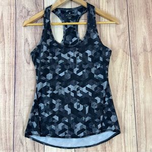 Athleta Womens‎ Triangular Print Chi Tank Size XXS Black